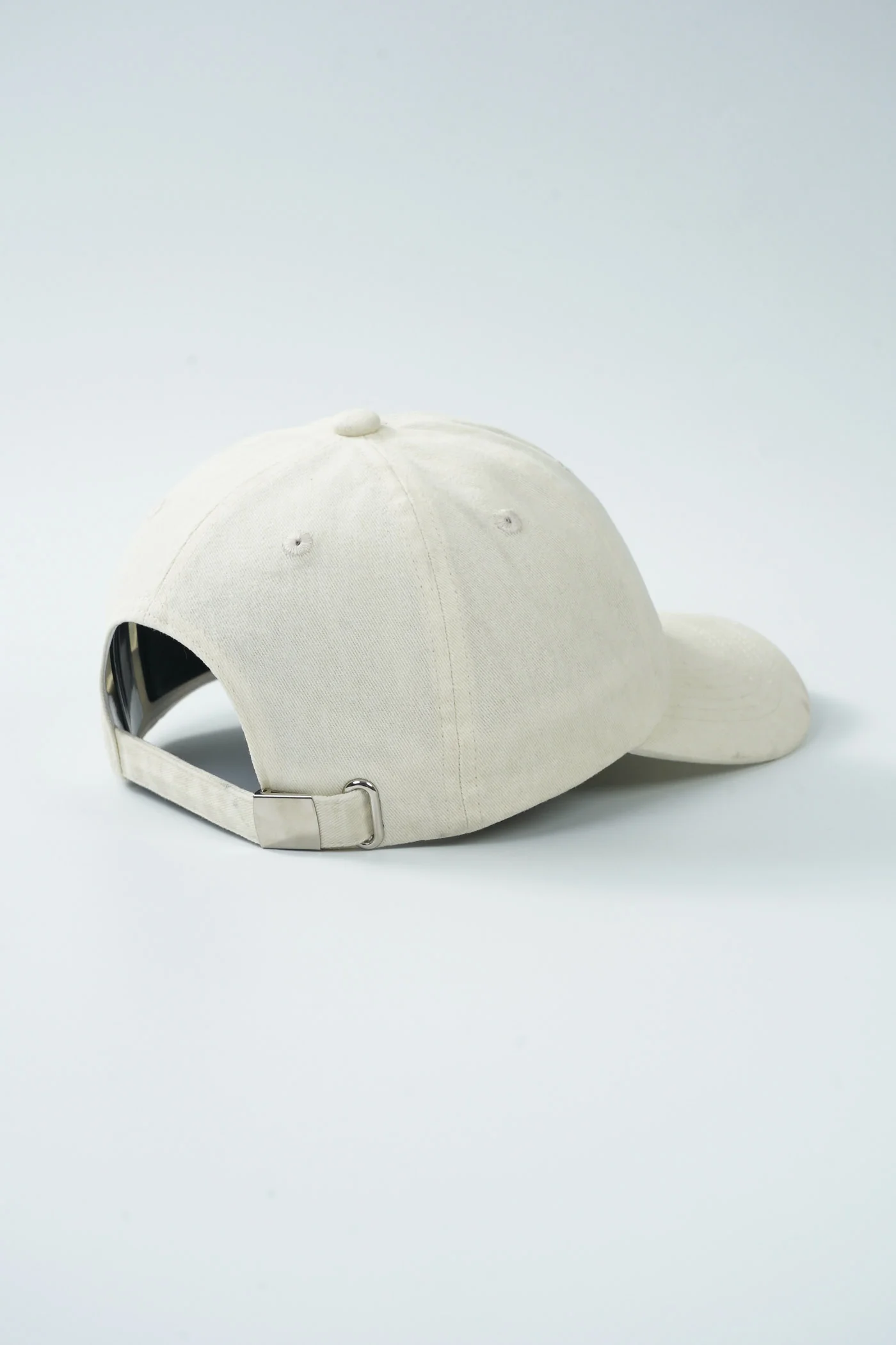 Bright Cap (Washed Off White With Blue Logo) - Image 3