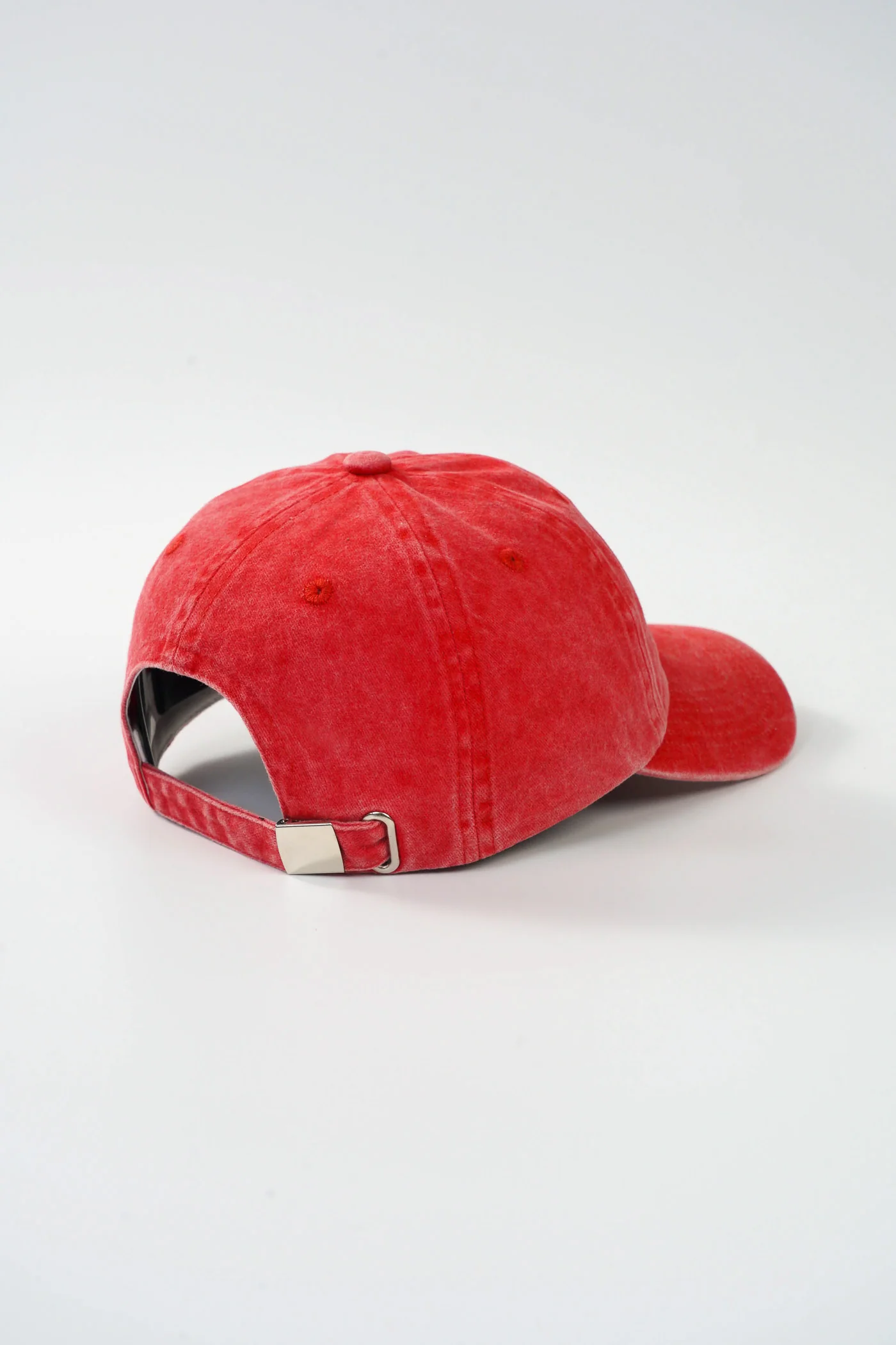 Bright Cap (Washed Red With White Logo) - Image 3