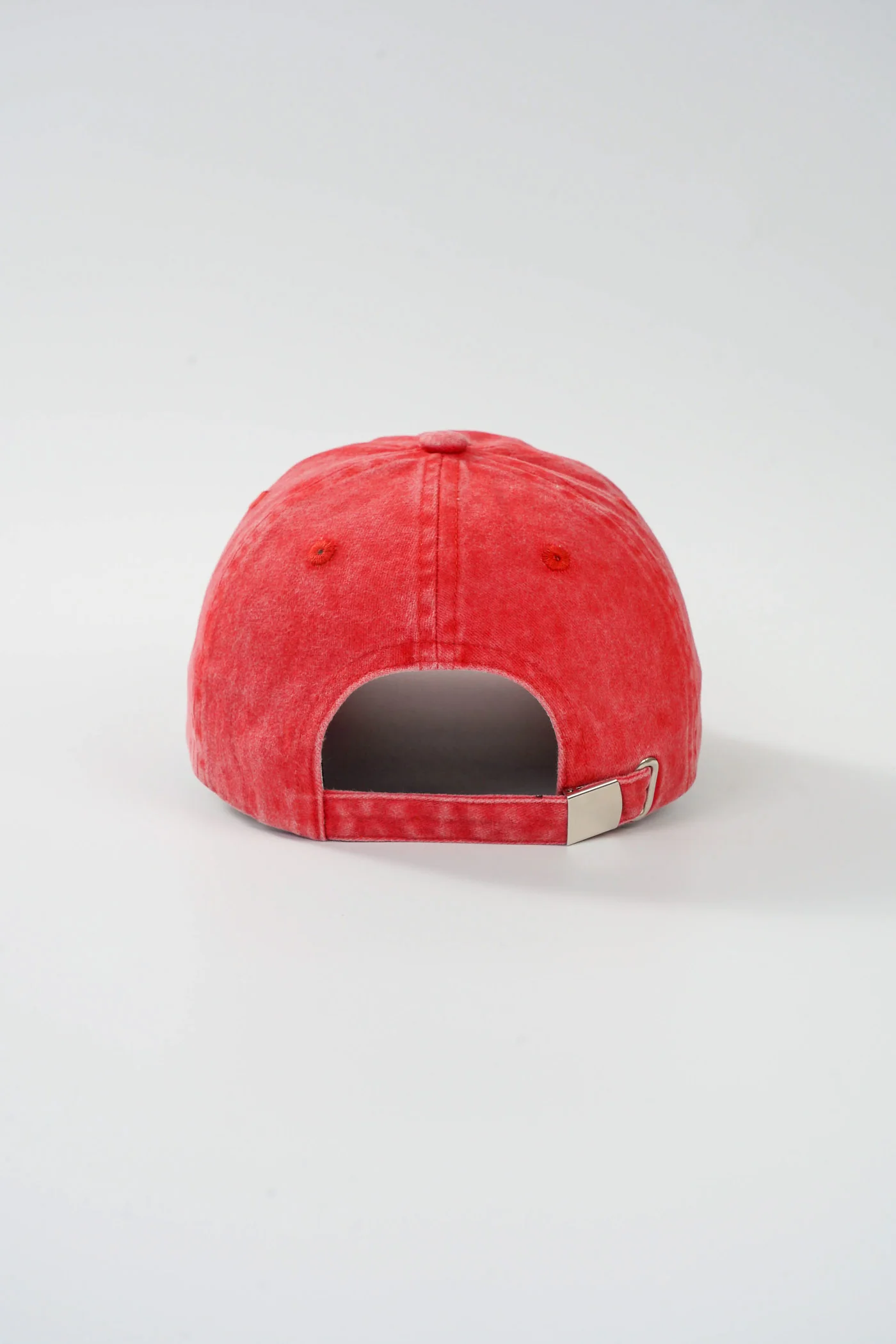 Bright Cap (Washed Red With White Logo) - Image 4